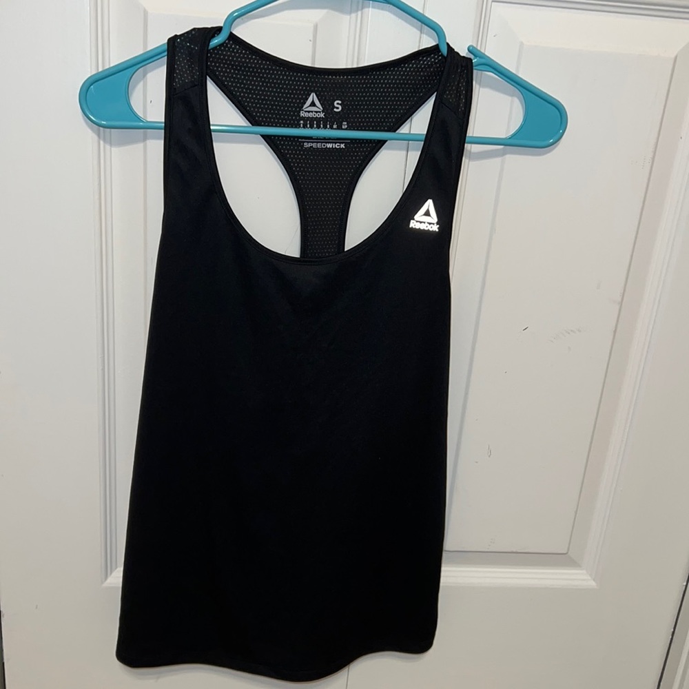 Reebok Black Tank Top - Size Small